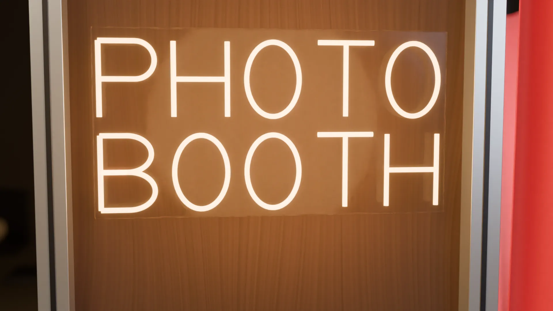 Revision 4 rendered view of the enclosed booth